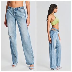 Seroya Christy Straight Leg Jean, Size 24, Color Coastline, SER.O.YA Jeans